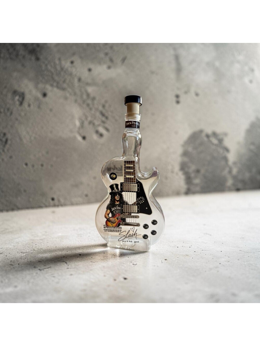 Jack Daniel's Slash Guitar Whiskey Decanter Bottle Stopper Rock N Roll